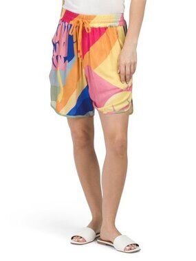 Farm Rio Tropical Sunset Uni Shorts Size XS S M Colorful Unisex NWT